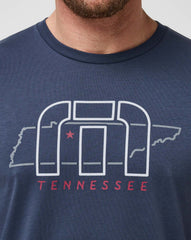 Local Phrases Tee Men/Blue Nights