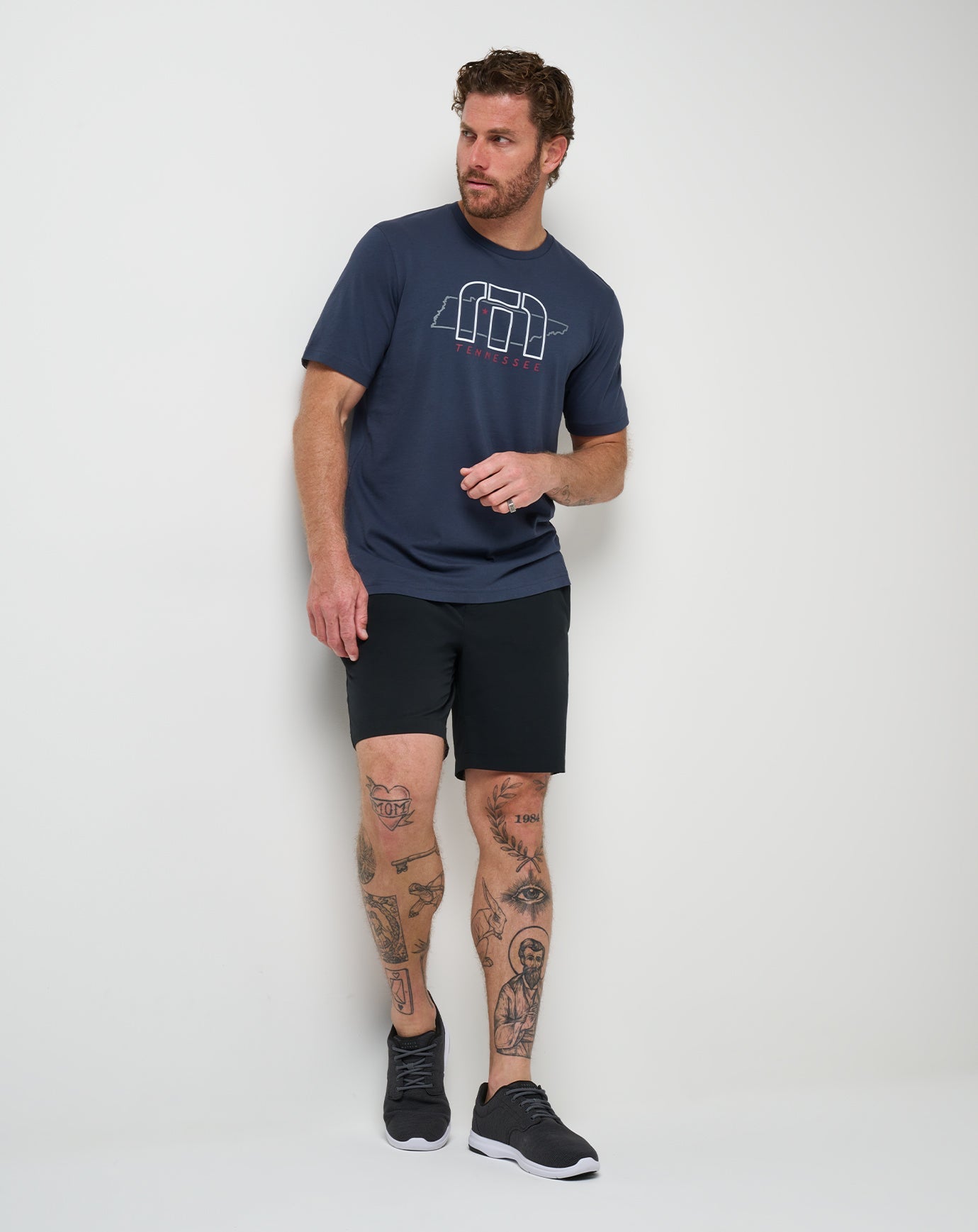Local Phrases Tee Men/Blue Nights