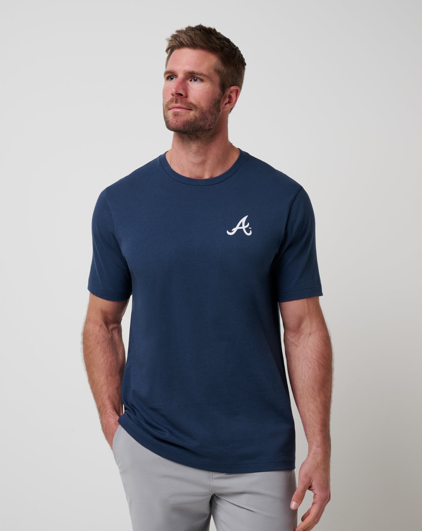 Atlanta Braves Friendly Rivalry Tee Men|New/Navy