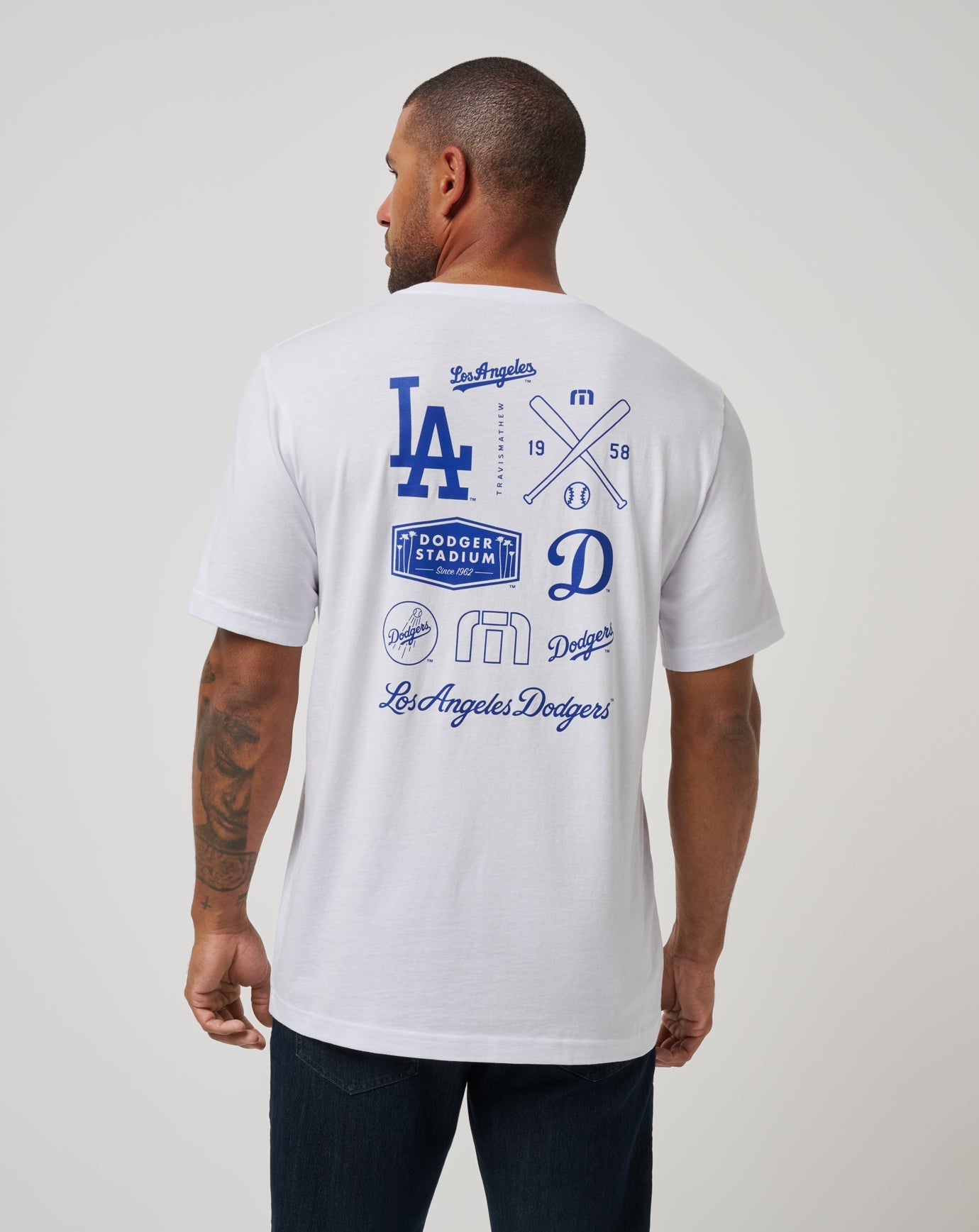 Los Angeles Dodgers Friendly Rivalry Tee Men|Game Day|New/White