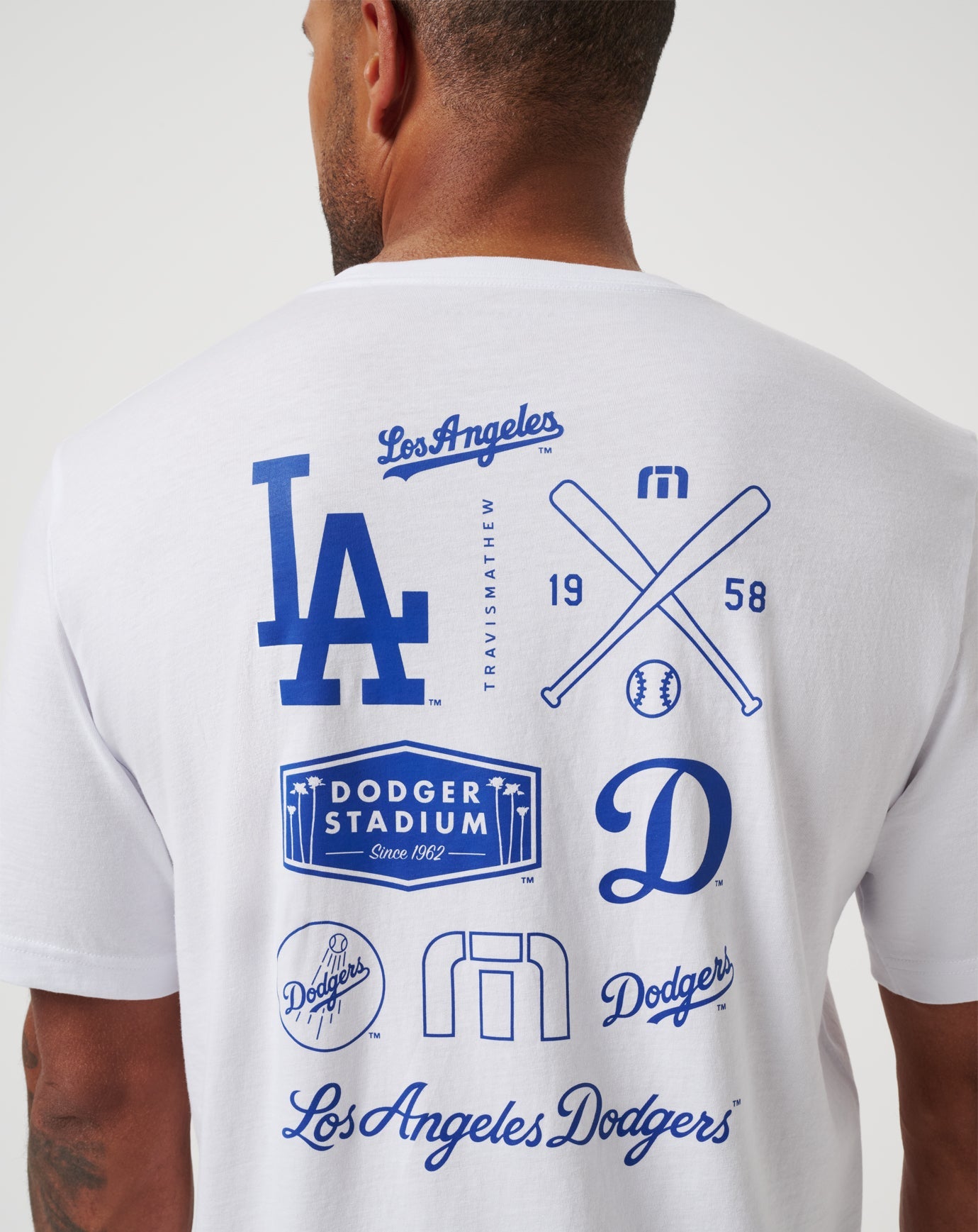 Los Angeles Dodgers Friendly Rivalry Tee Men|Game Day|New/White