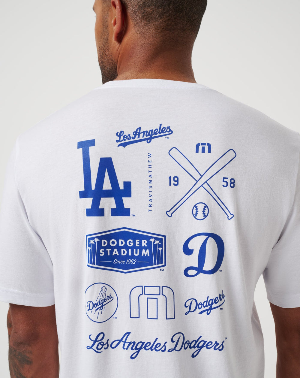 Los Angeles Dodgers Friendly Rivalry Tee Men|Game Day|New/White
