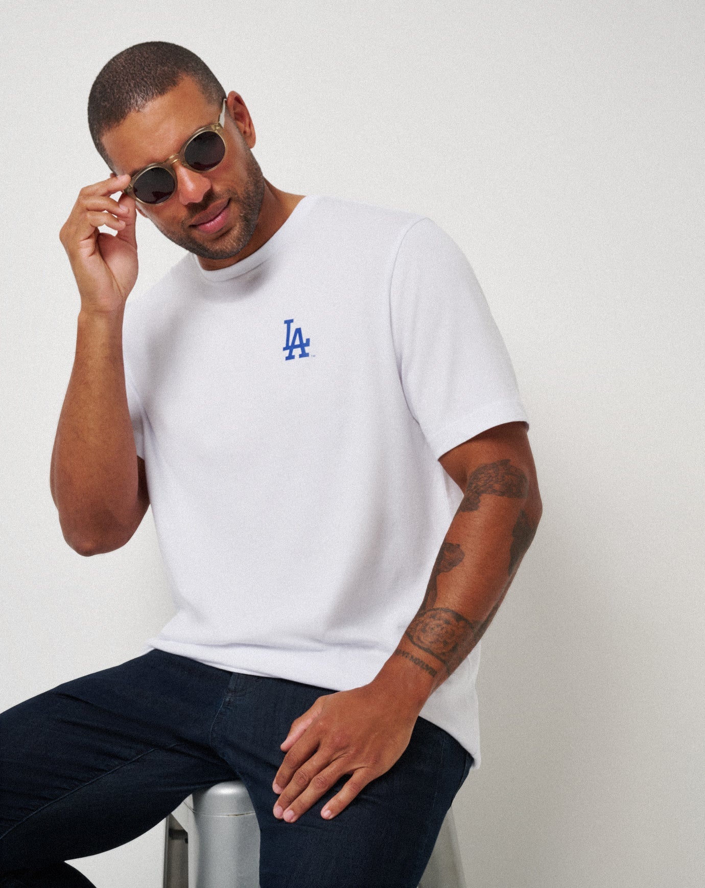 Los Angeles Dodgers Friendly Rivalry Tee Men|Game Day|New/White