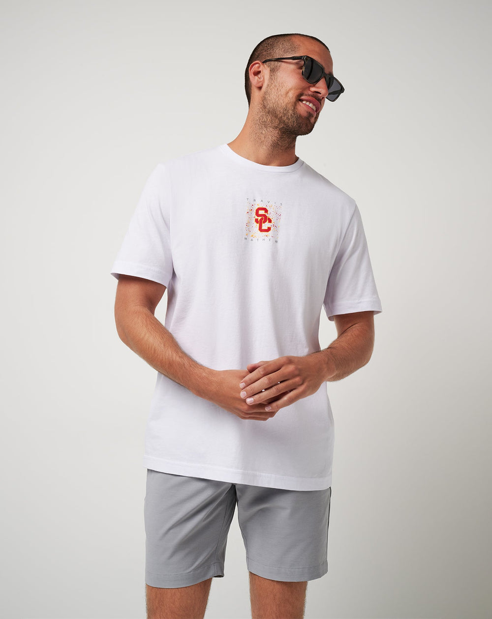 USC School Spirit Tee Men|Game Day|New/White