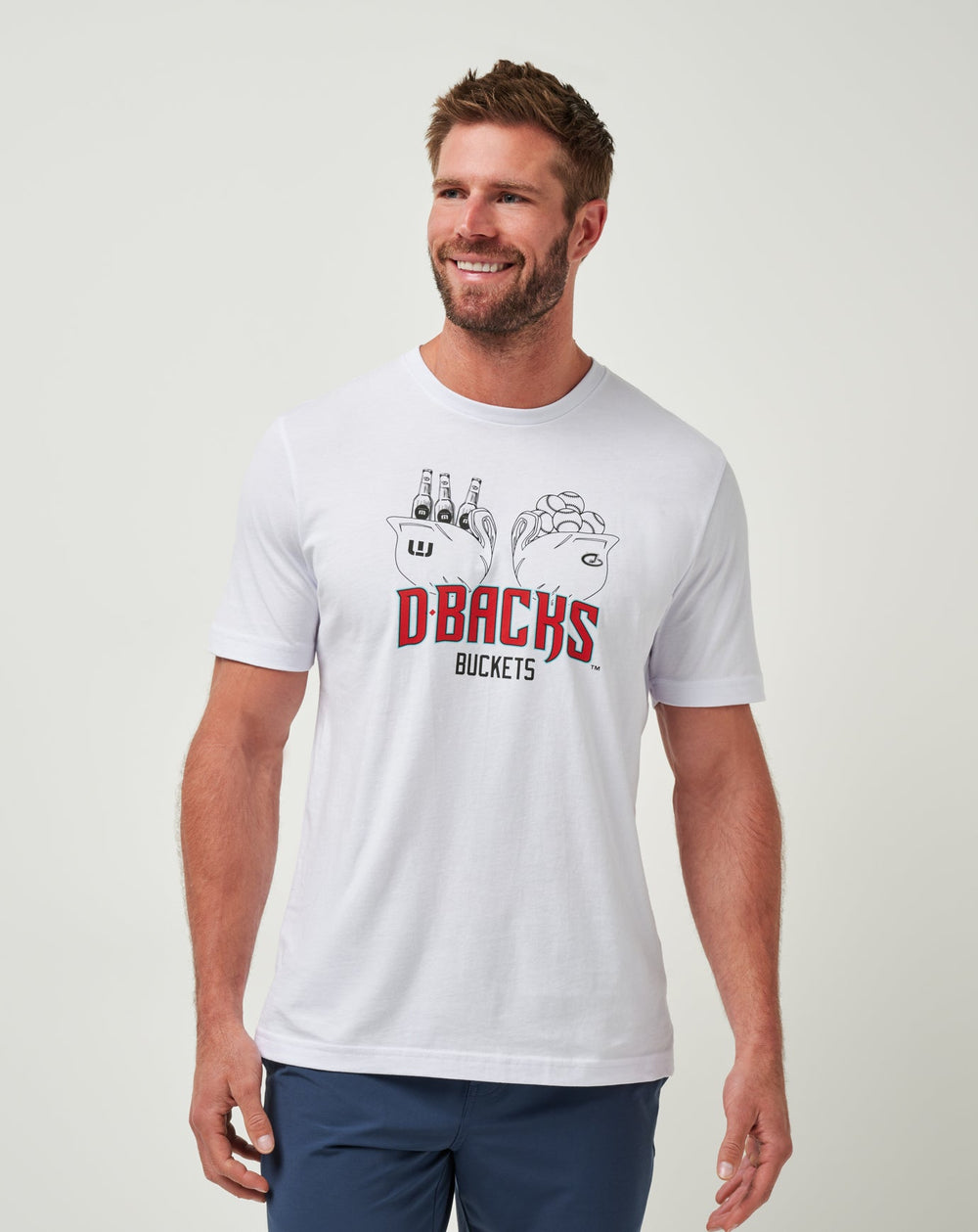 Arizona Diamondbacks Strike One Tee Men|New/White