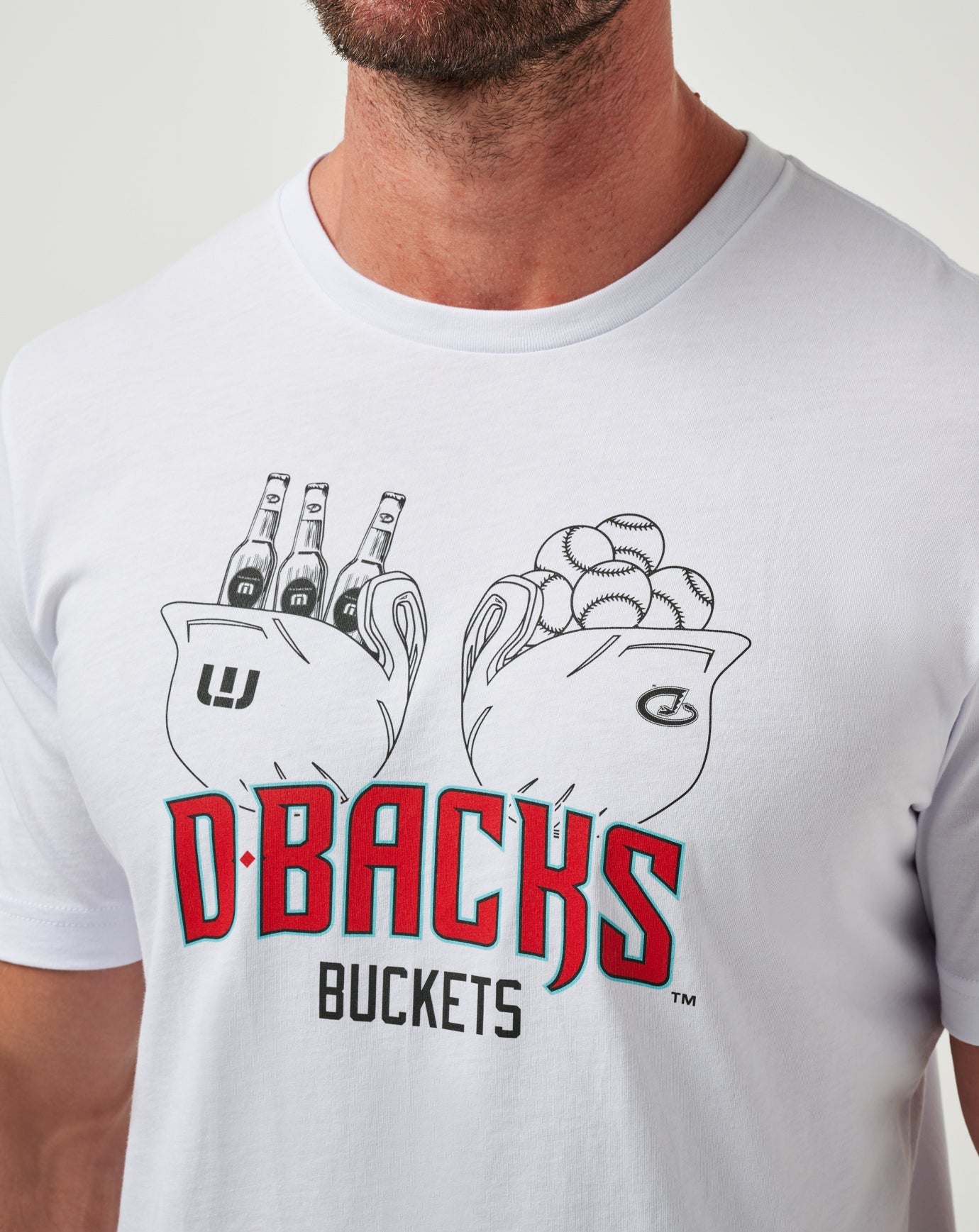 Arizona Diamondbacks Strike One Tee Men|New/White