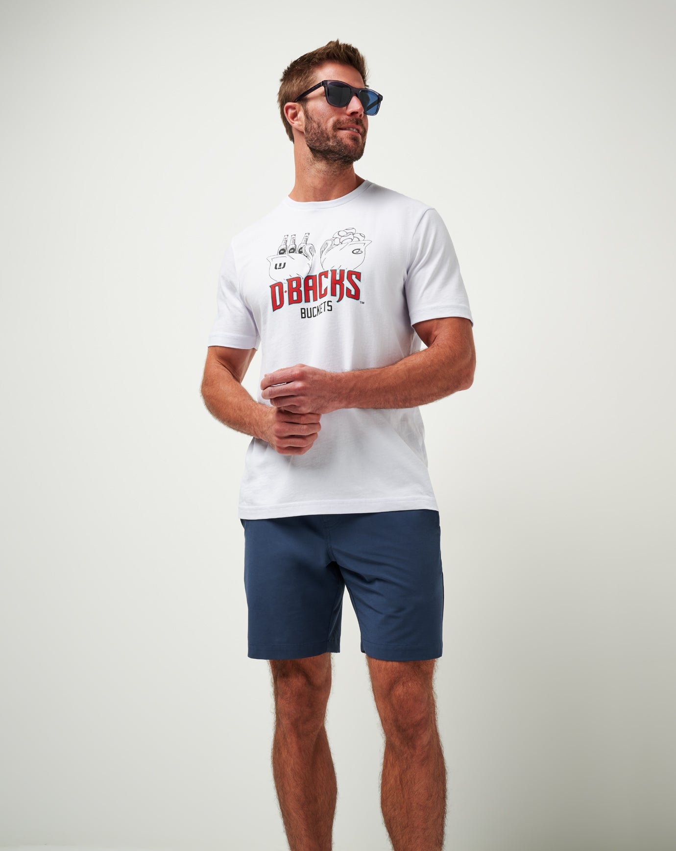 Arizona Diamondbacks Strike One Tee Men|New/White