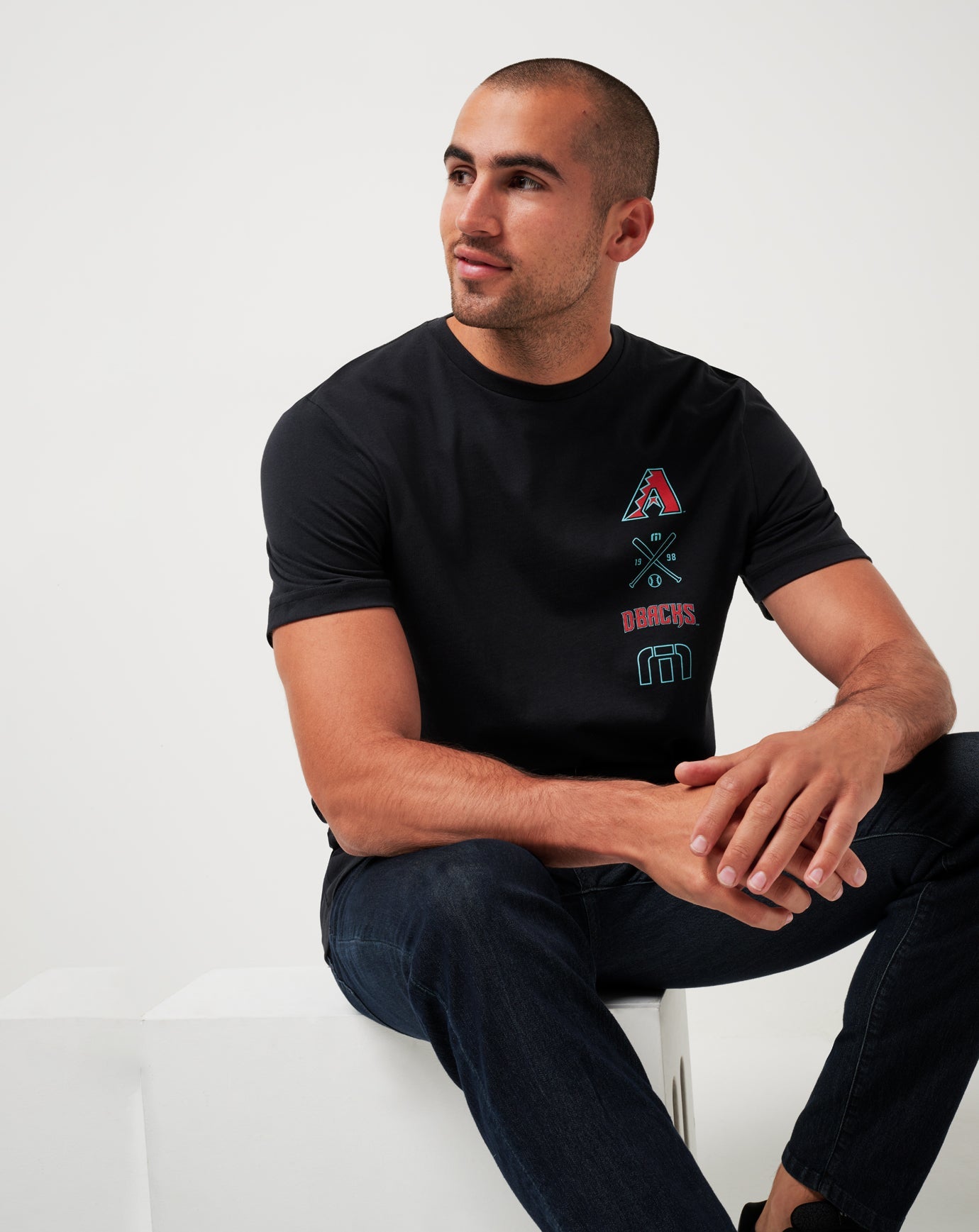 Arizona Diamondbacks Sunset Slam Tee Men|New/Black