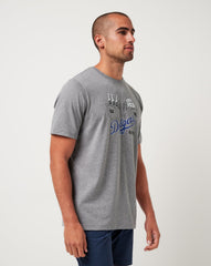 Los Angeles Dodgers Strike One Tee Men|Game Day|New/Heather Grey