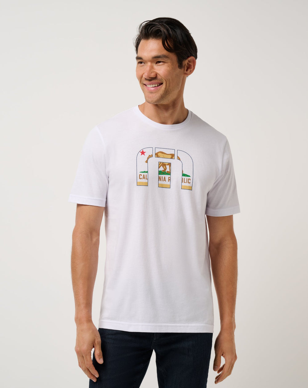 Tropical Tailgate Tee Men/White