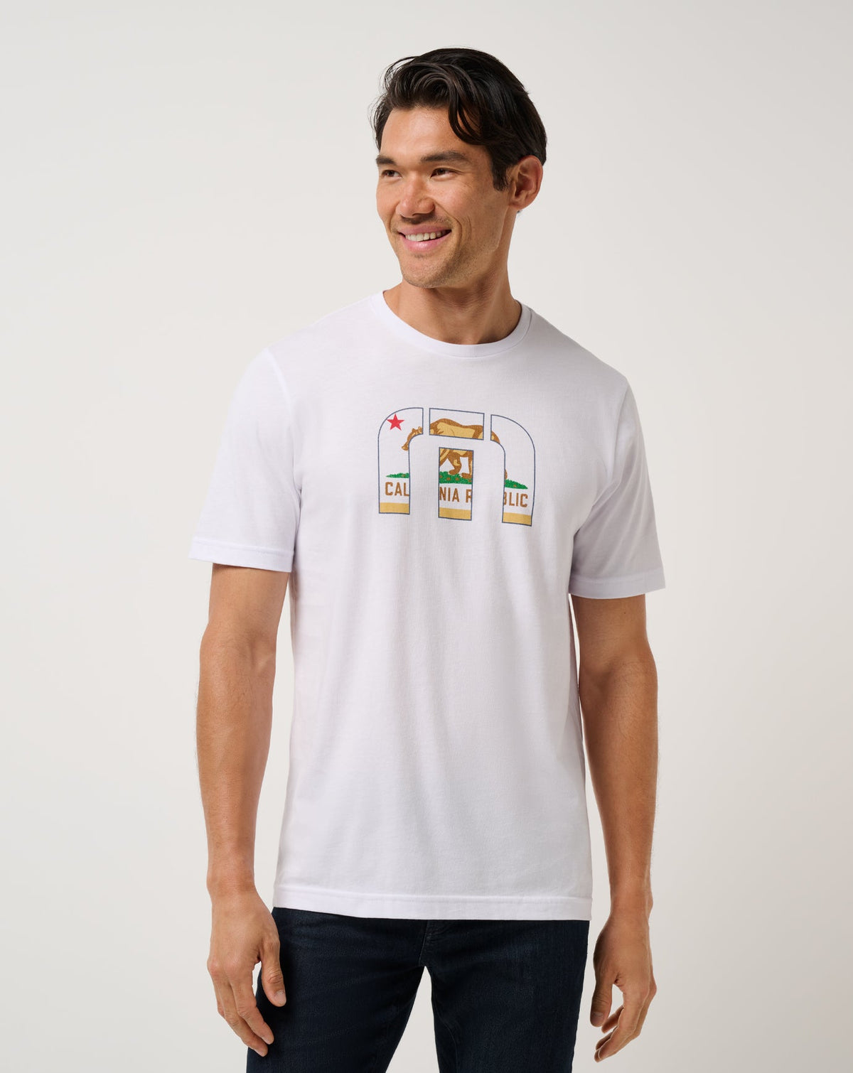 Tropical Tailgate Tee Men/White