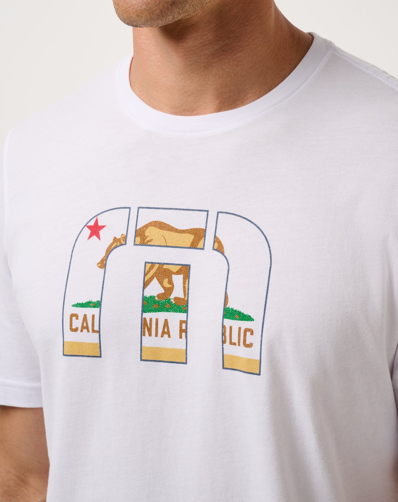 Tropical Tailgate Tee Men/White