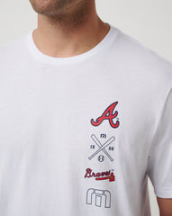 Atlanta Braves Sunset Slam 2.0 Tee Men|New/White
