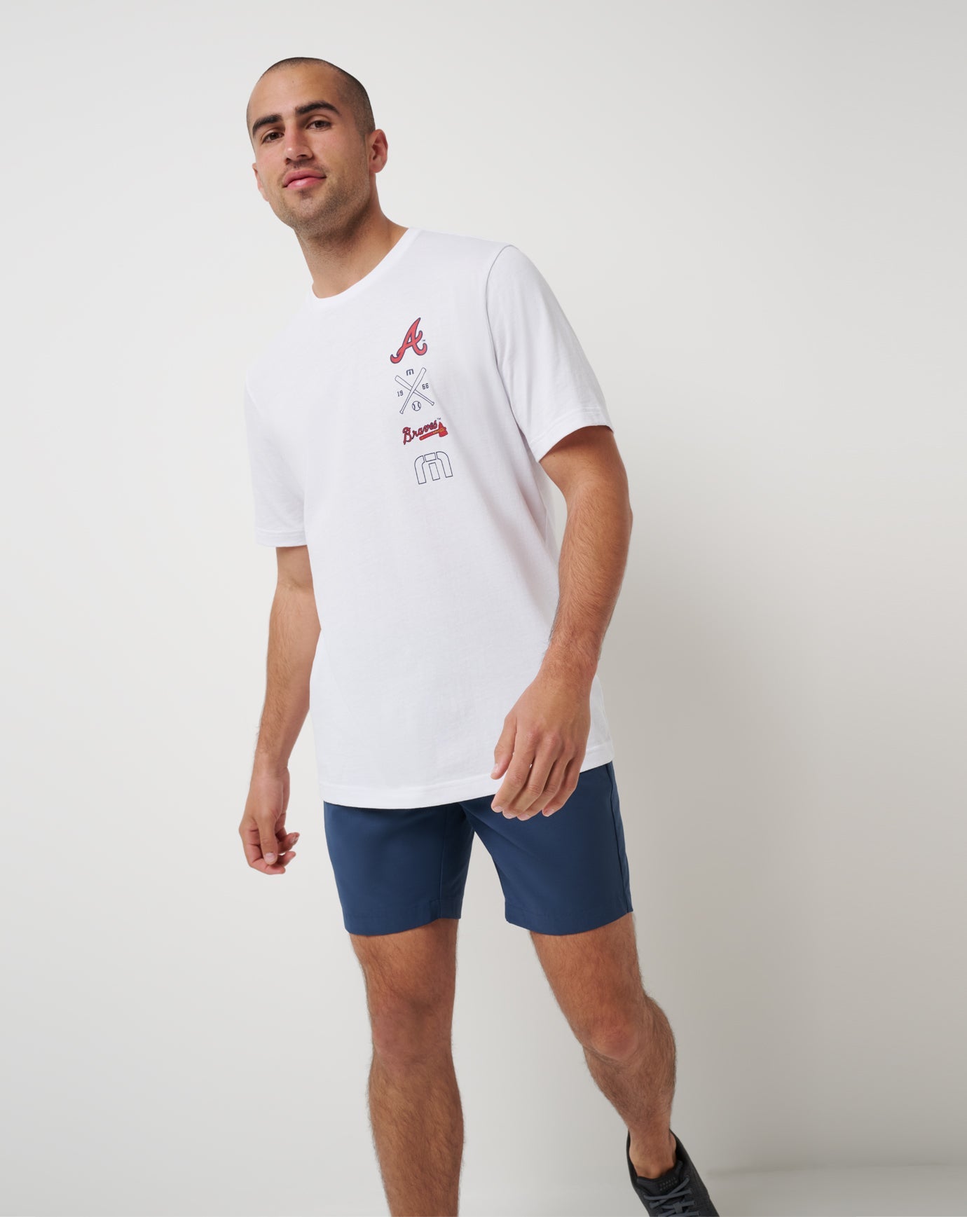 Atlanta Braves Sunset Slam 2.0 Tee Men|New/White