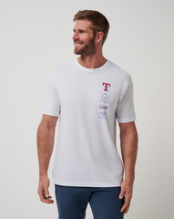 Texas Rangers Sunset Slam 2.0 Tee Men|New/White