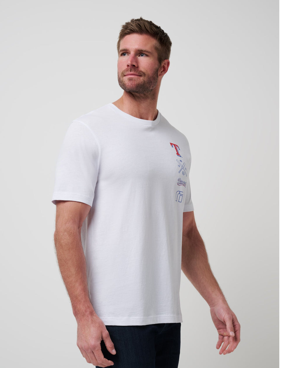 Texas Rangers Sunset Slam 2.0 Tee Men|New/White