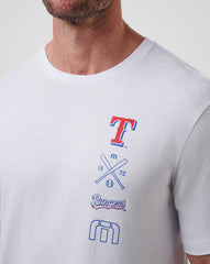 Texas Rangers Sunset Slam 2.0 Tee Men|New/White