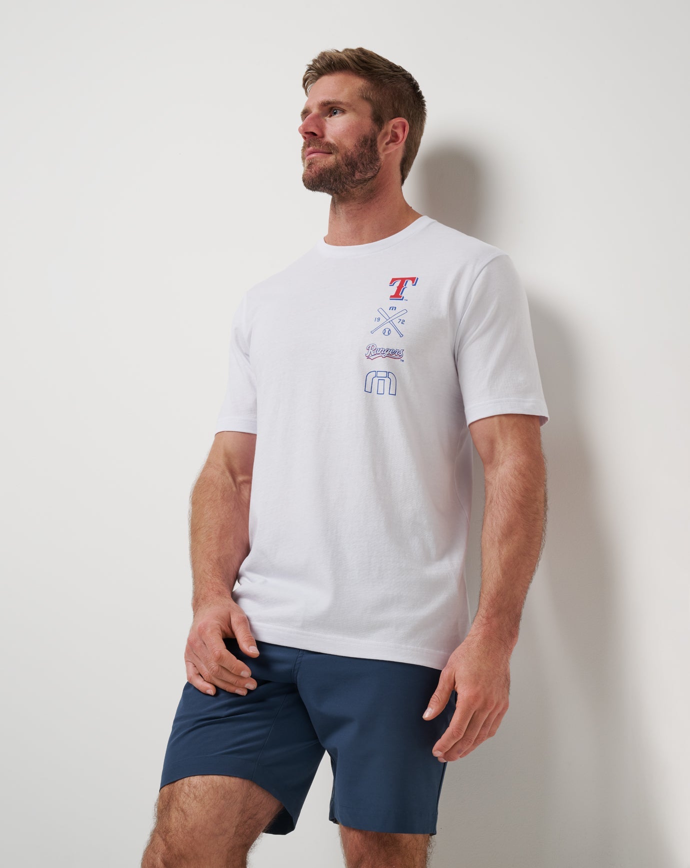 Texas Rangers Sunset Slam 2.0 Tee Men|New/White