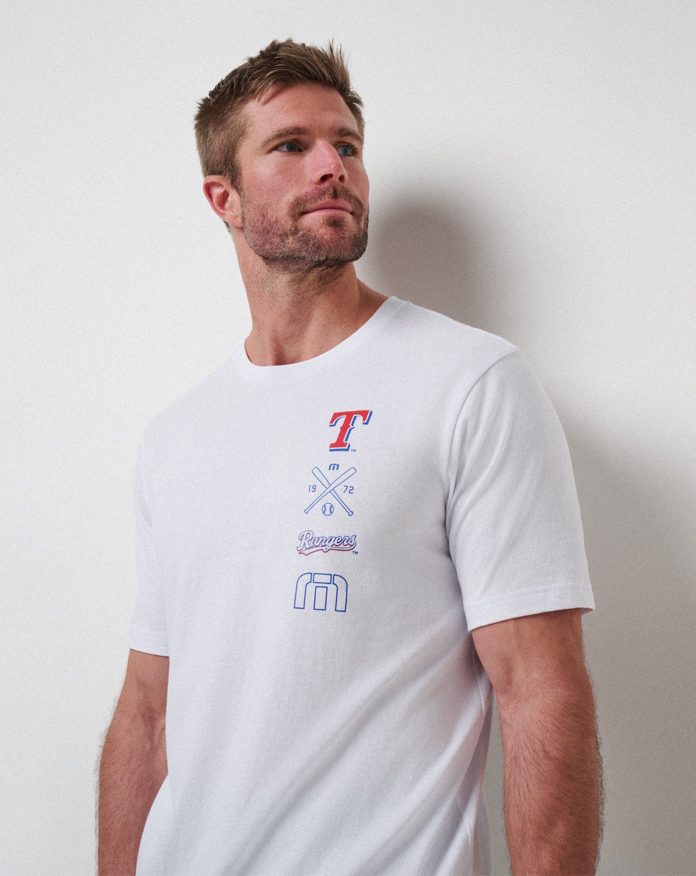 Texas Rangers Sunset Slam 2.0 Tee Men|New/White