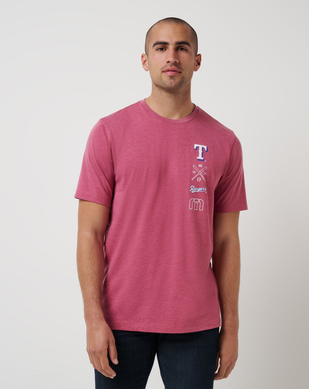 Texas Rangers Sunset Slam 2.0 Tee Men|New/Heather Red