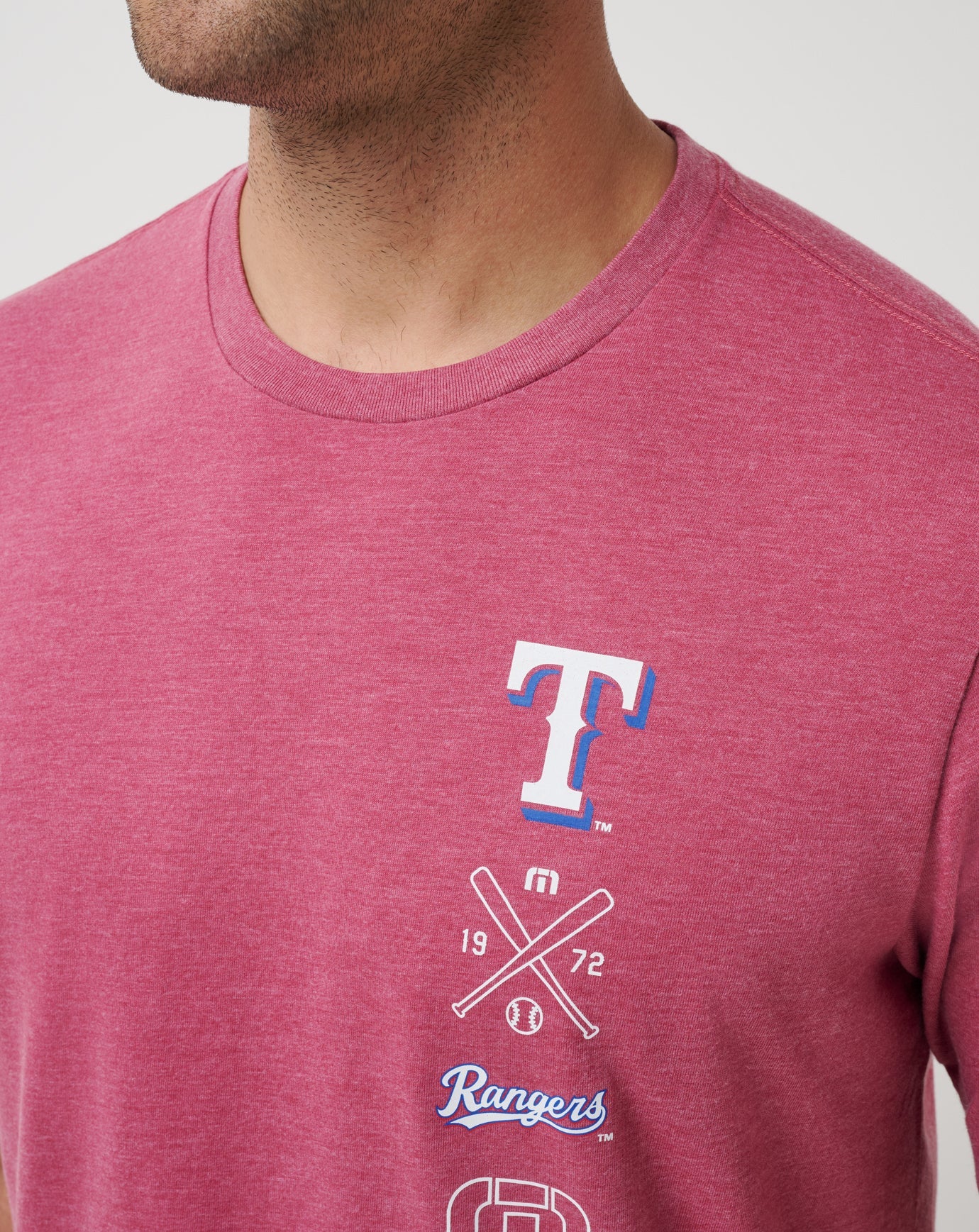 Texas Rangers Sunset Slam 2.0 Tee Men|New/Heather Red