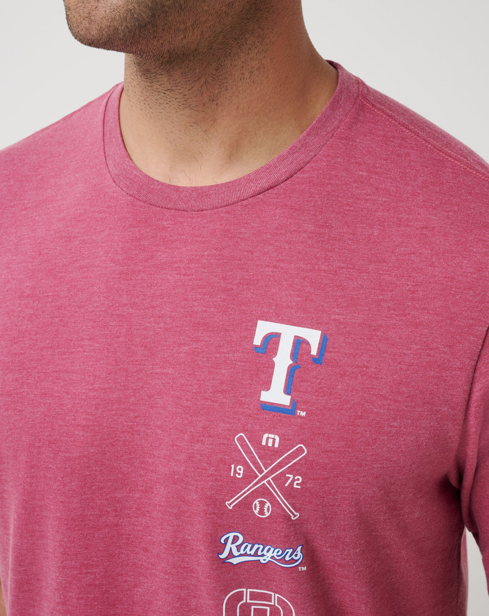 Texas Rangers Sunset Slam 2.0 Tee Men|New/Heather Red