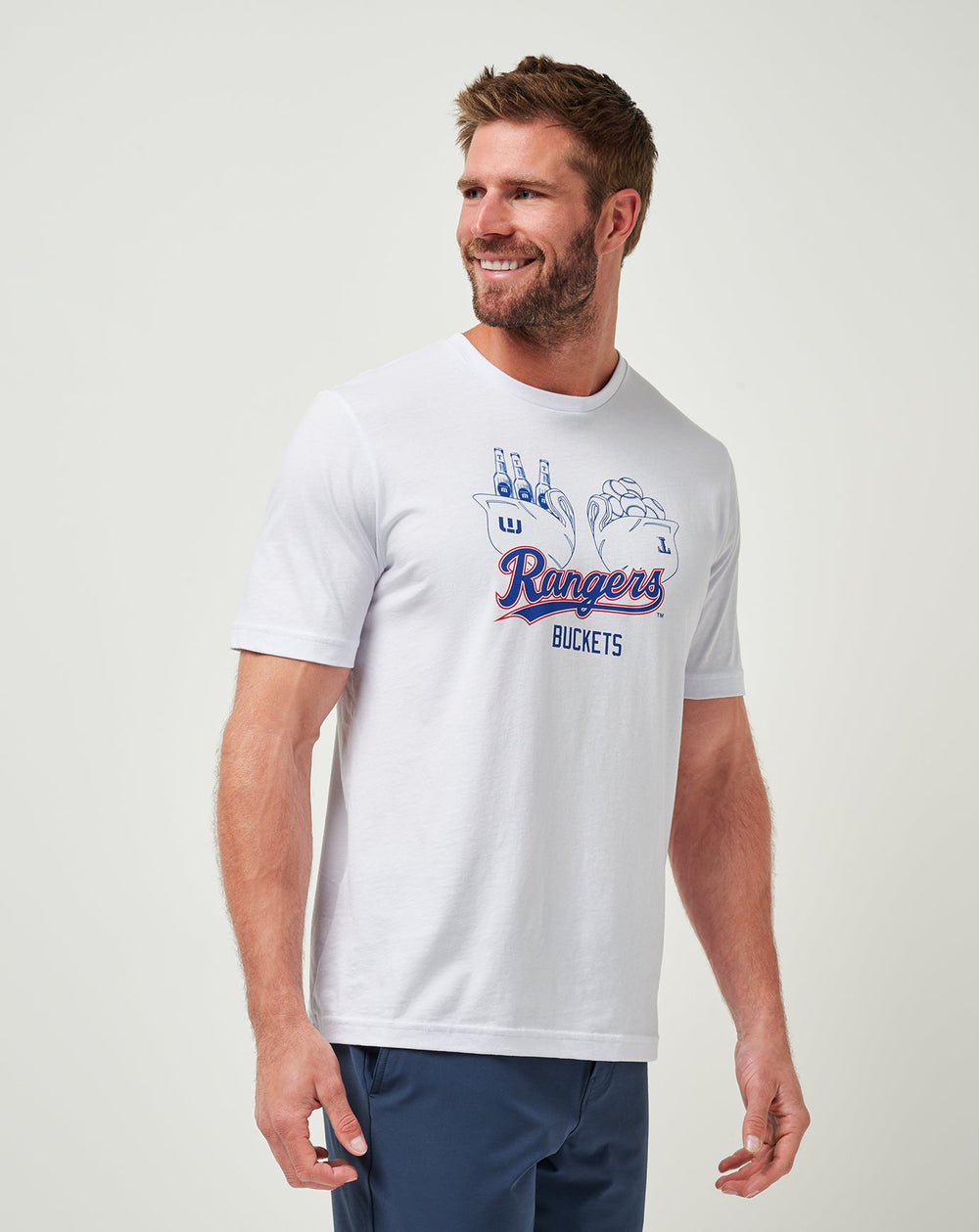 Texas Rangers Strike One Tee Men|New/White