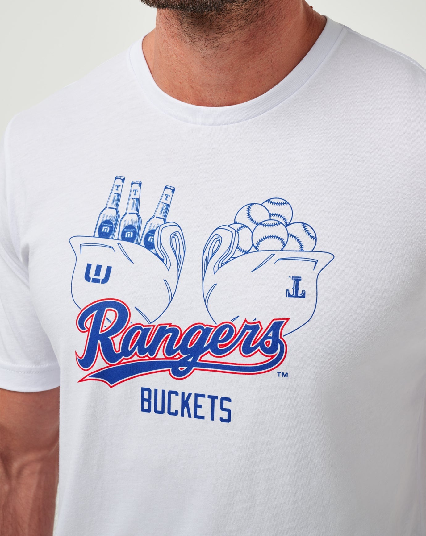 Texas Rangers Strike One Tee Men|New/White