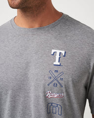 Texas Rangers Sunset Slam Tee Men|New/Heather Grey