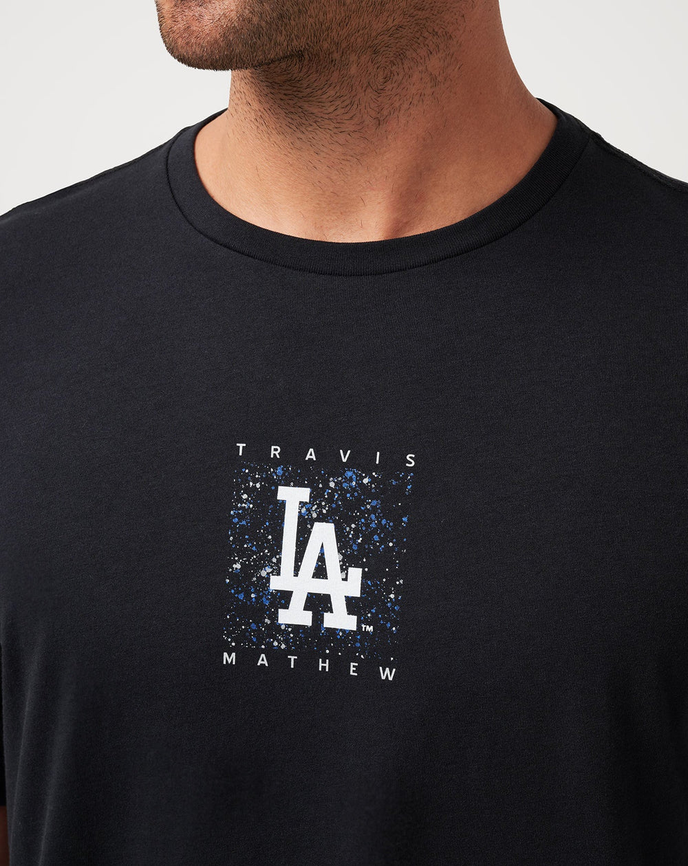 Los Angeles Dodgers In The Dugout Tee Men|Game Day|New/Black