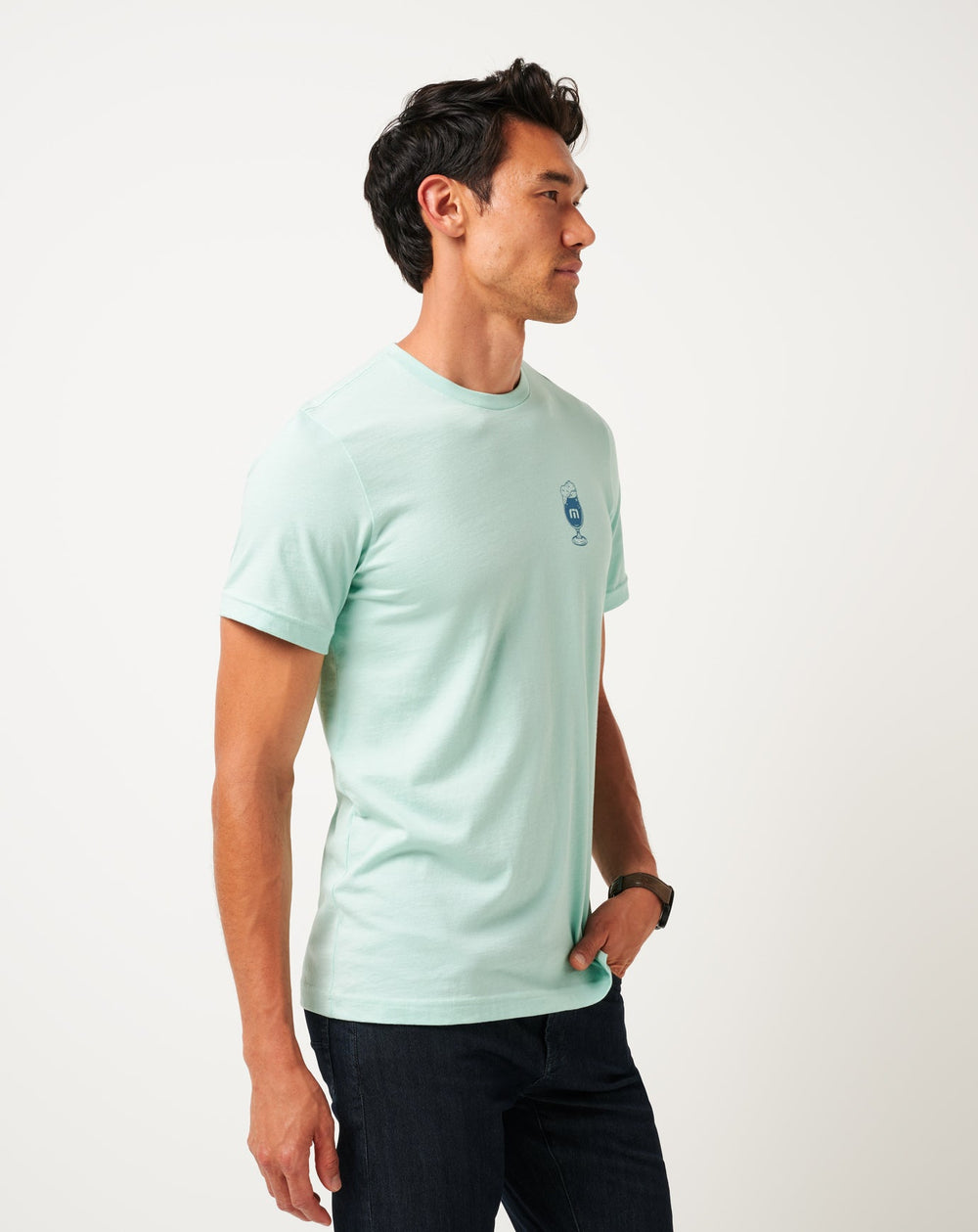 Bar Break Tee Men/Eggshell Blue