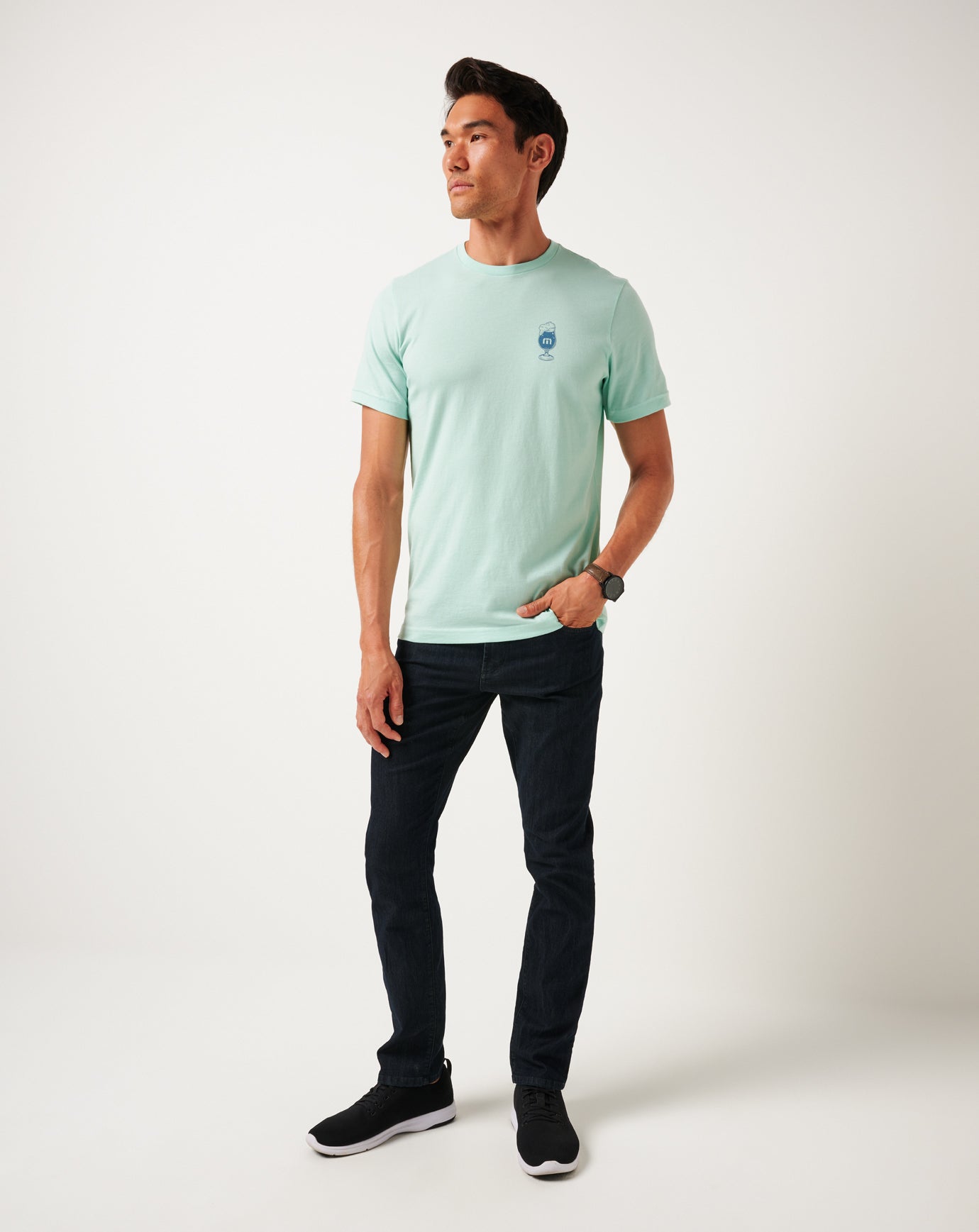 Bar Break Tee Men/Eggshell Blue
