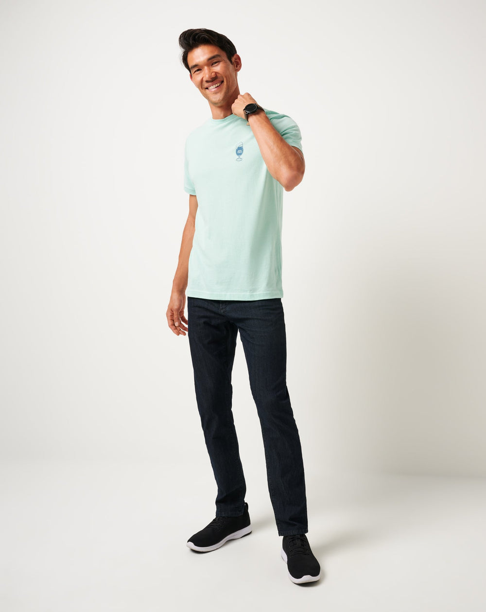 Bar Break Tee Men/Eggshell Blue