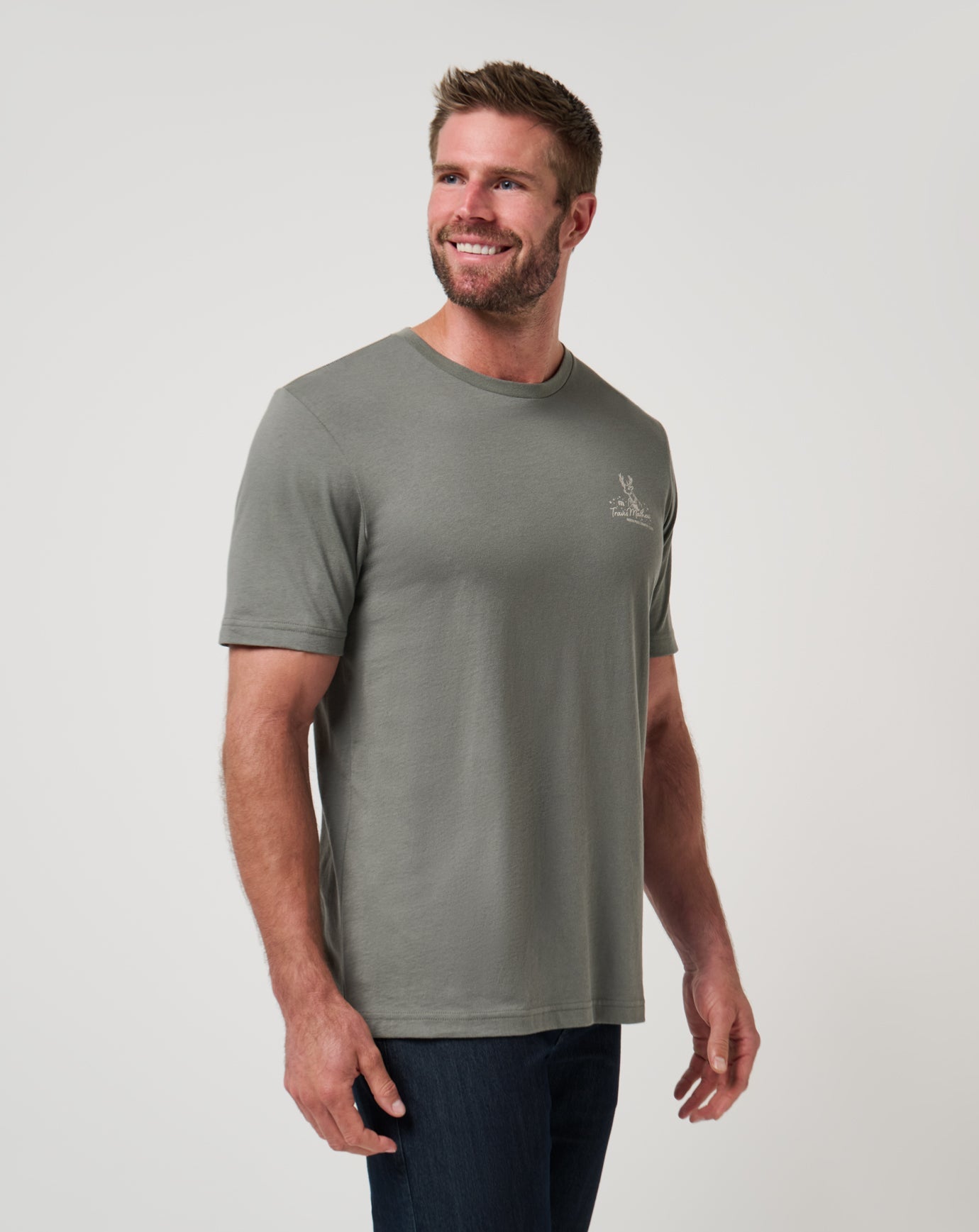 Run Rudolph Tee Men/Dark Olive
