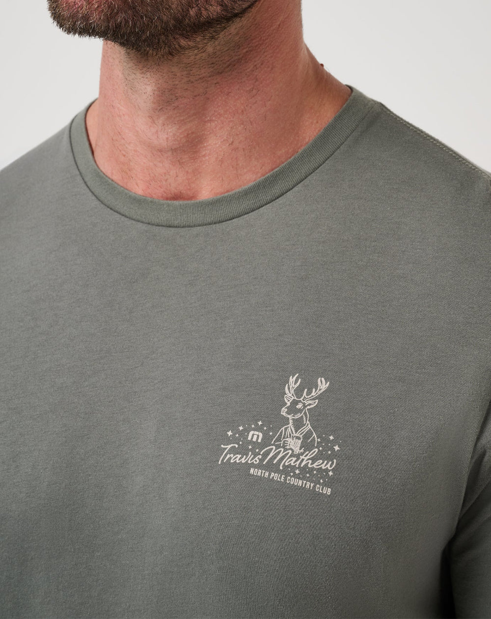 Run Rudolph Tee Men/Dark Olive