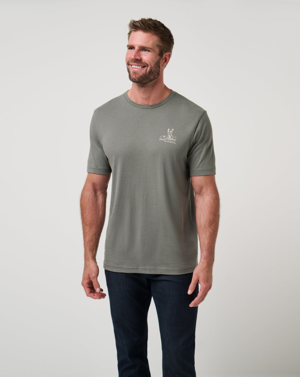 Run Rudolph Tee Men/Dark Olive