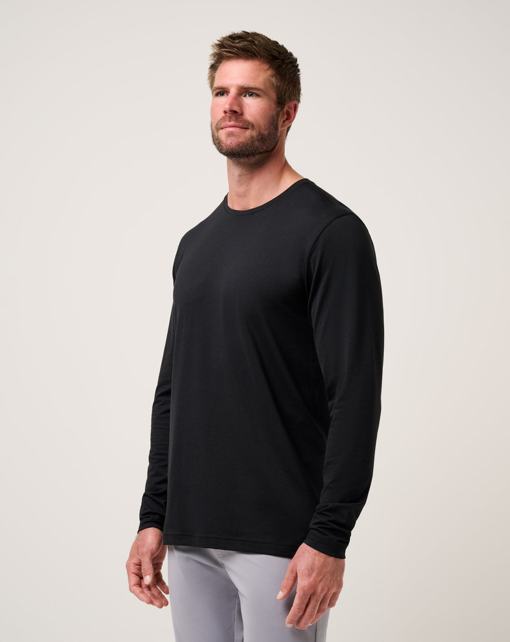 Performance Jersey Long Sleeve Tee Men/Black