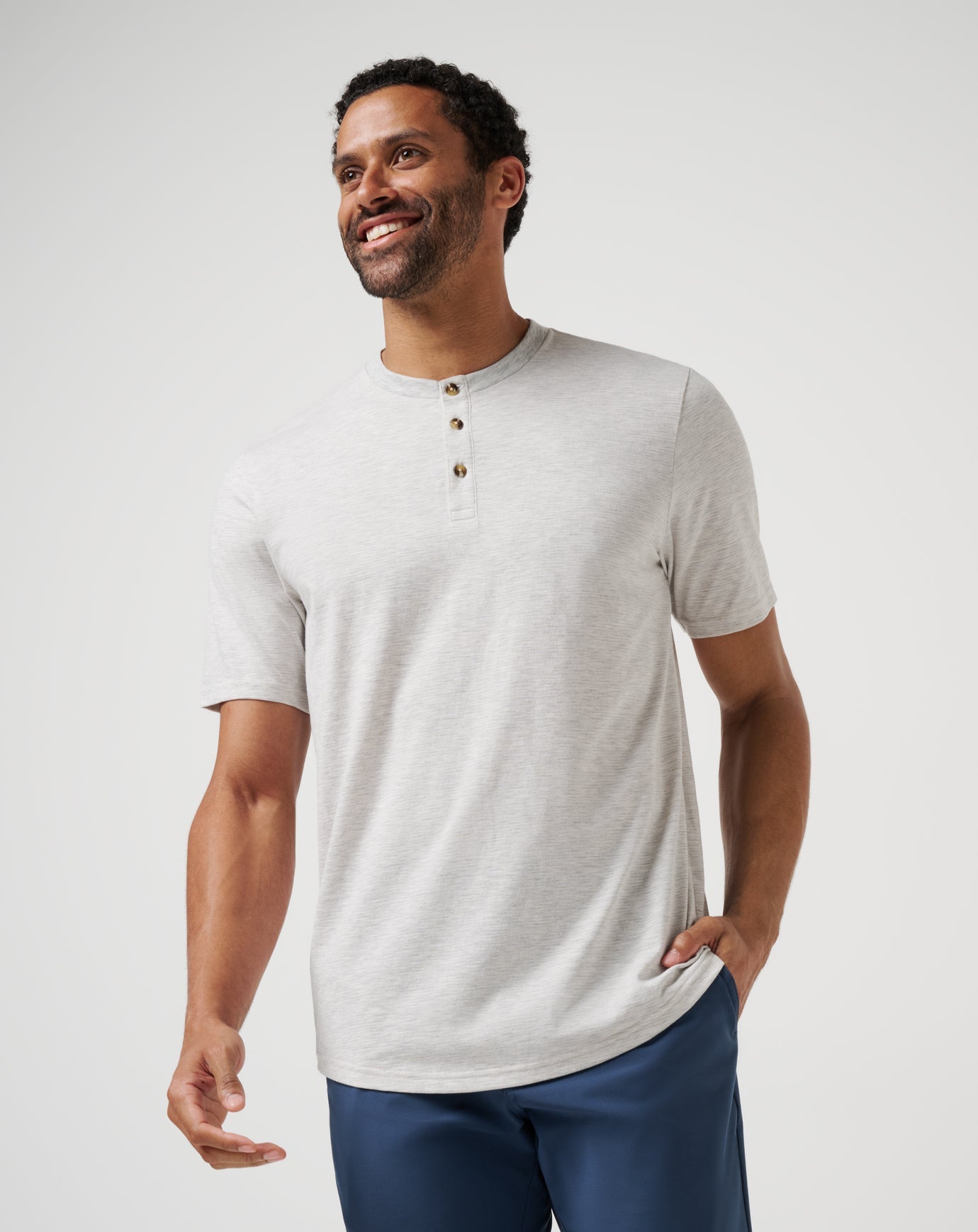 All Adrift Tee Men/Heather Light Grey