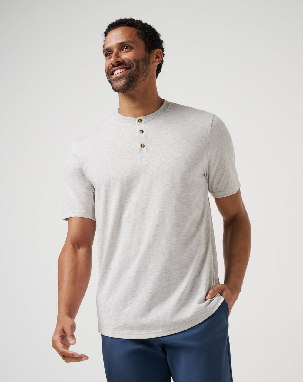 All Adrift Tee Men/Heather Light Grey
