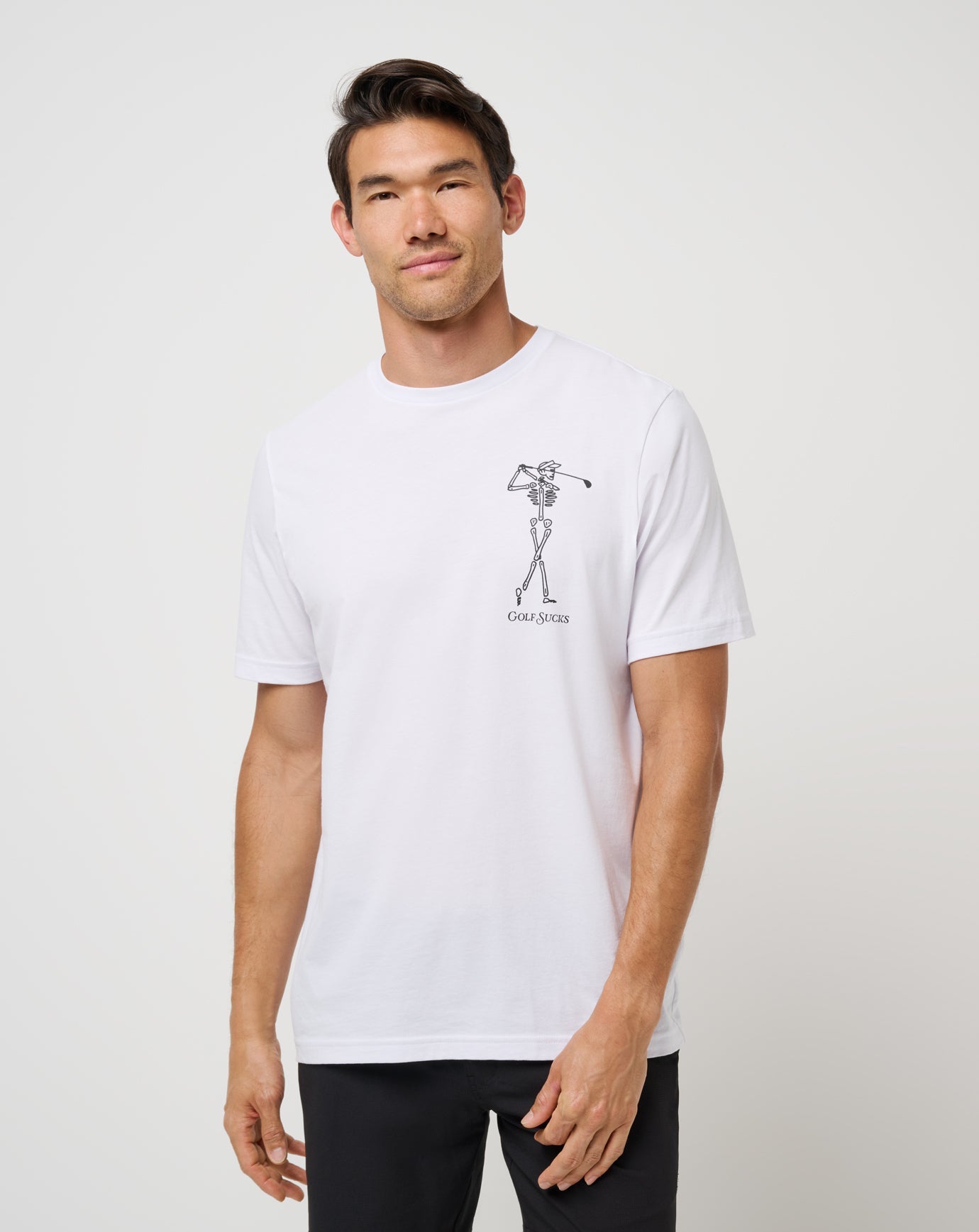 Golf Sucks Tee Men/White