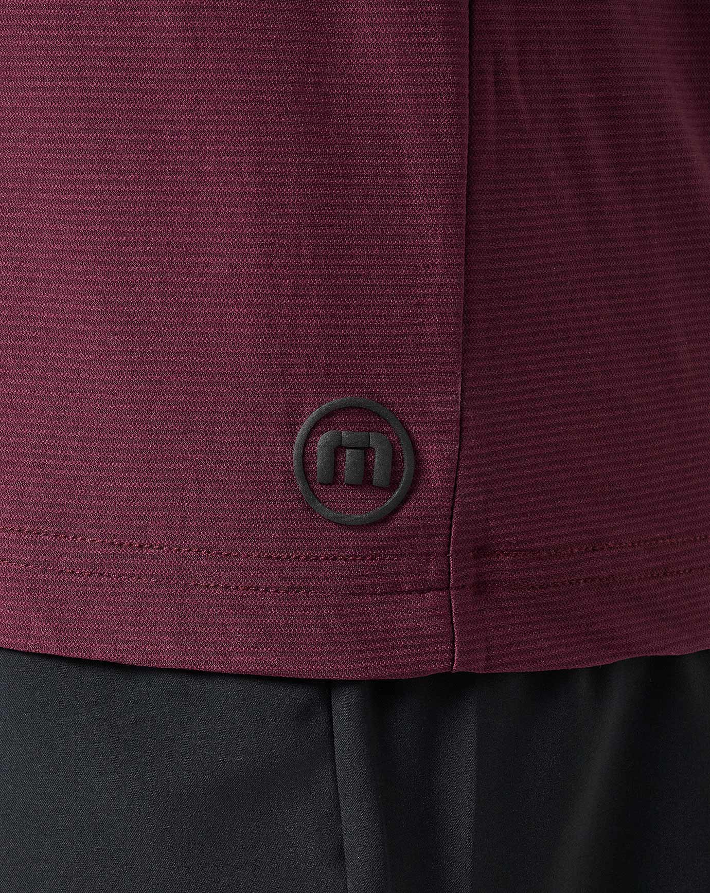 First Day Active Tee Men/Mauve Wine