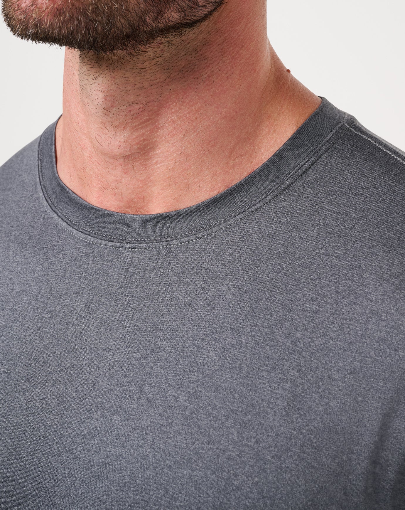 Court Control Tee Men|New/Heather Dark Grey