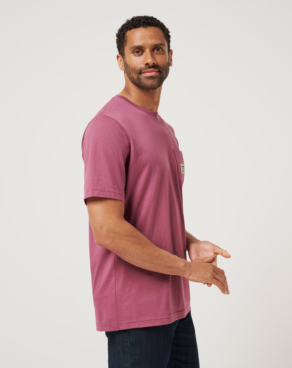 TM Beach Pocket Tee Men/Damson