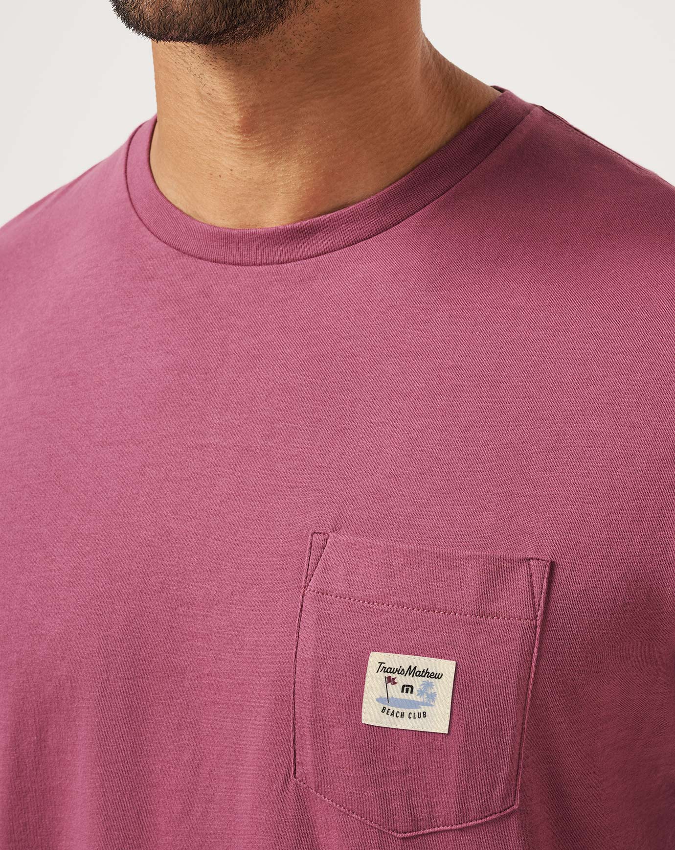 TM Beach Pocket Tee Men/Damson