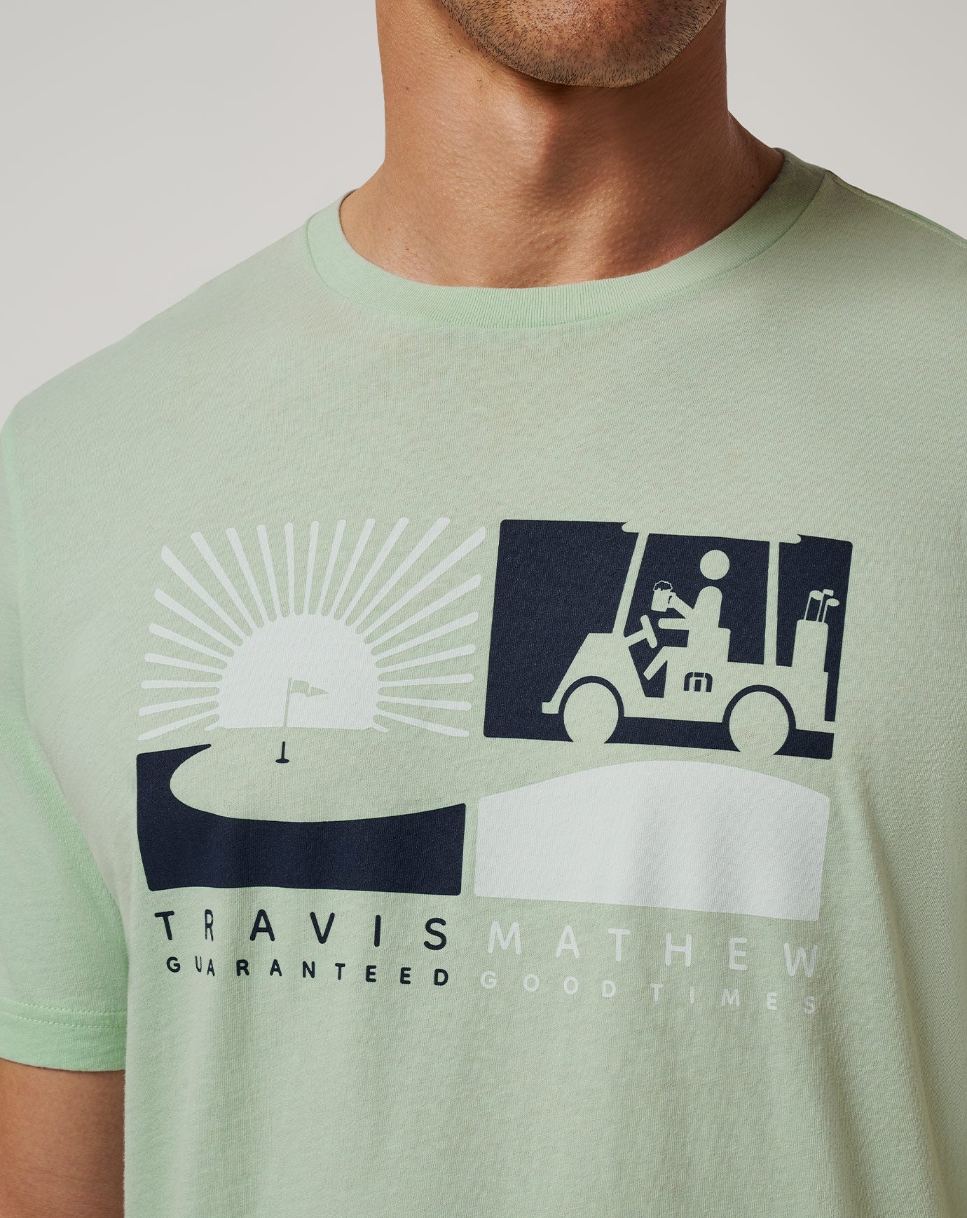 Player Parking Tee Men/Aqua Foam