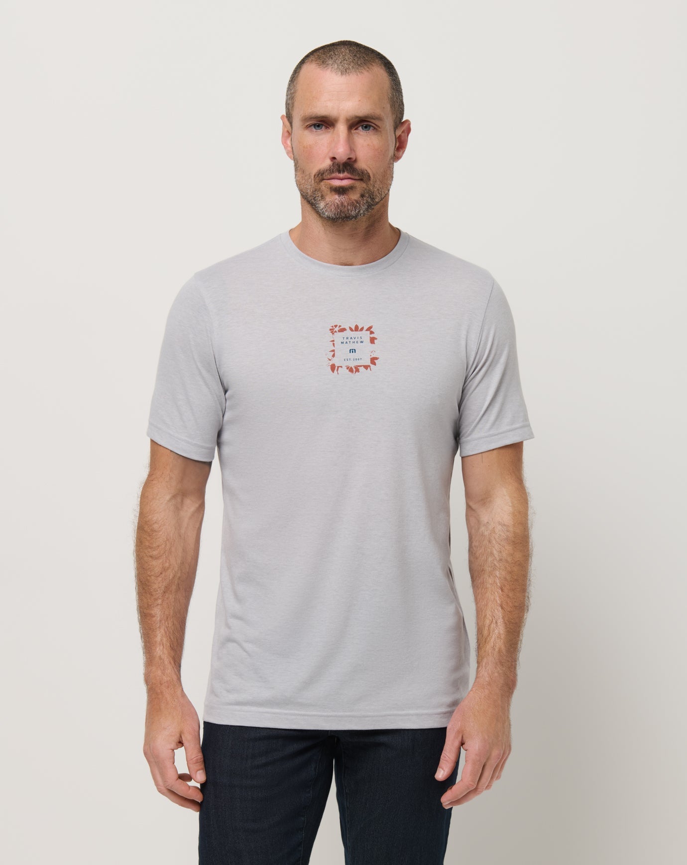 Short Layover Tee Men/Heather Light Grey