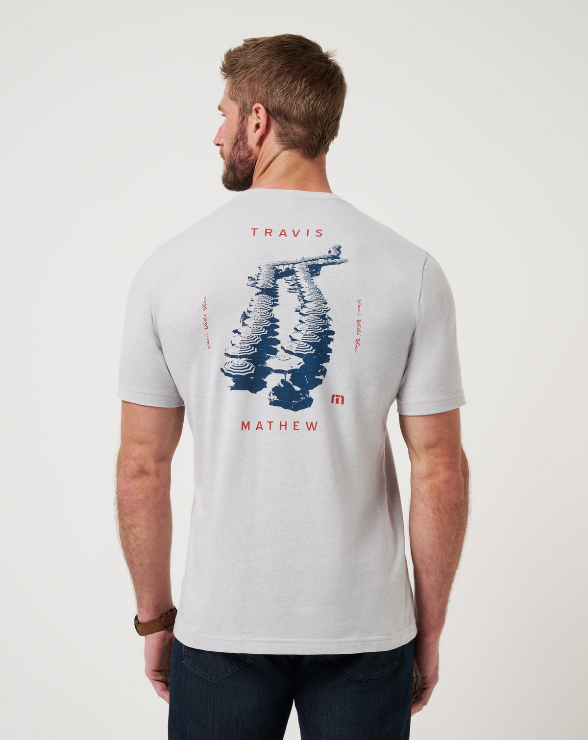 Travel Diary Tee Men/Heather Light Grey