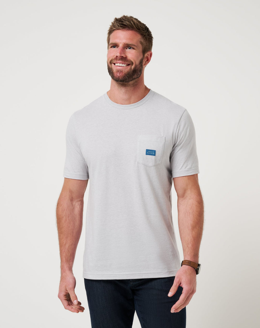 Travel Diary Tee Men/Heather Light Grey