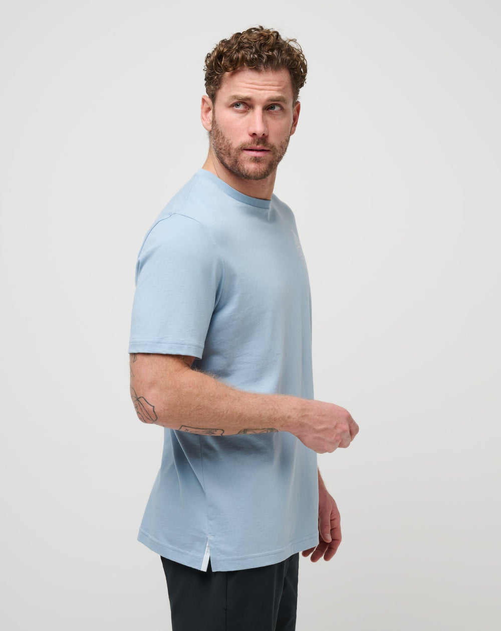 Name Association Tee Men/Dusty Blue