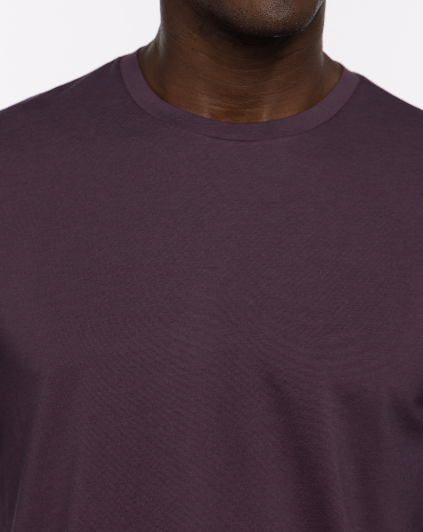 The Crew Long Sleeve Tee Men/Mauve Wine/Blue Nights